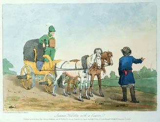 Kibitka estiva con un corriere, 1803
